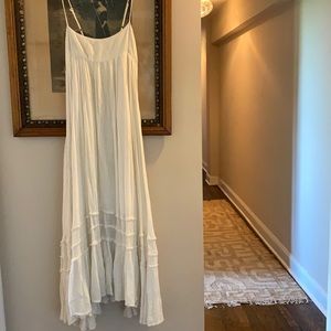 Free People White Maxi Summer Dress